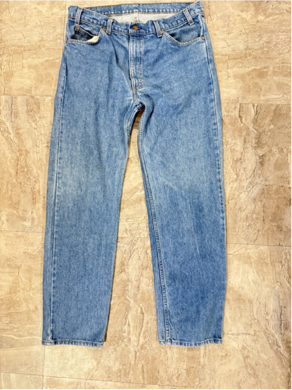 VTG 80s Levi’s 505 Orange Tab Jeans 38x32 Blue Denim USA Made